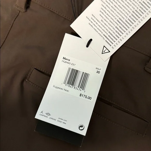 Jordan Dark Brown Cargo Pants